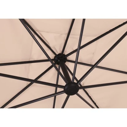 Ampelschirm Peoria 300 Cm X 300 Cm Beige Mit Kurbel 5 Ampelschirm Peoria 300 Cm X 300 Cm Beige Mit Kurbel – Bild 5