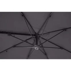 Ampelschirm Moga Ø 300 Cm Grey Mit Kurbelmechanik -Gartengeschäft 048126608515 CU02 070820 L