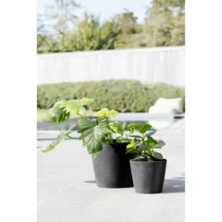 Ecopots Pflanztopf Amsterdam Dunkelgrau 20 Cm X 17,5 Cm -Gartengeschäft 0WaterReservoirDarkGrey 90