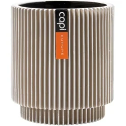 Capi Pflanztopf Groove Zylinder Elfenbein 15 Cm X 17 Cm