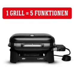 Weber Elektrogrill Lumin Crimson Red - Modern, Praktisch Und Leistungsstark -Gartengeschäft 1201268 01 1
