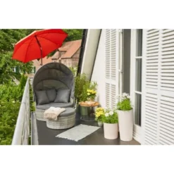 Siena Garden Marktschirm City Ø 180 Cm Terra Mit Schieber -Gartengeschäft 1241066 1346 L32206 16