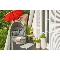 Siena Garden Marktschirm City Ø 180 Cm Terra Mit Schieber -Gartengeschäft 1241066 1346 L32206 17