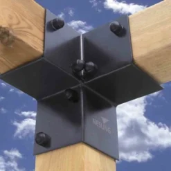 Nesling Eckelement Pergola Kit Grau 2-teilig -Gartengeschäft 1243104 1346 J16830 6