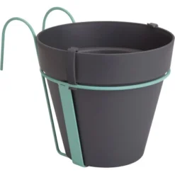 Elho Blumentopf Loft Urban Potholder Ø 19 Cm Anthrazit