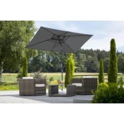 Schneider Schirme Balkonschirm Tunis 150 Cm X 270 Cm Anthrazit -Gartengeschäft 144019 2630 6