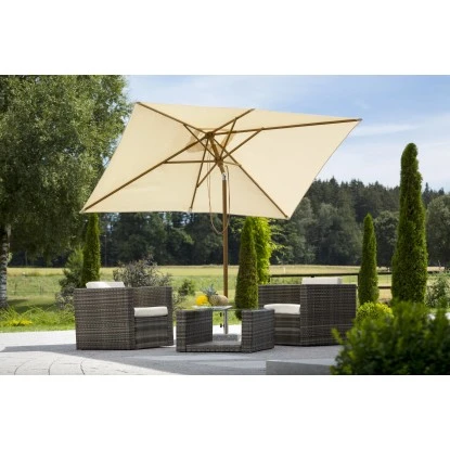 Schneider Rechteckschirm Malaga Natur 300 Cm X 200 Cm 3 Schneider Rechteckschirm Malaga Natur 300 Cm X 200 Cm – Bild 3