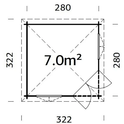 Palmako Holz-Pavillon Melanie Grau BxT: 280 Cm X 280 Cm Inkl.Fußboden 3 Palmako Holz-Pavillon Melanie Grau BxT: 280 Cm X 280 Cm Inkl.Fußboden – Bild 3