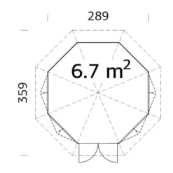 Palmako Holz-Pavillon Veronica 4 Natur Unbehandelt 289 Cm X 289 Cm 5 Palmako Holz-Pavillon Veronica 4 Natur Unbehandelt 289 Cm X 289 Cm -Gartengeschäft 161262 4980 veronica467 2