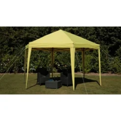 Tepro Faltpavillon Aruba 350 Cm X 400 Cm Lemon 23 Tepro Faltpavillon Aruba 350 Cm X 400 Cm Lemon -Gartengeschäft 168777 2400 12