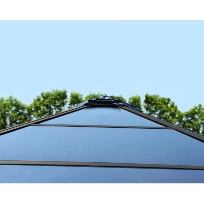 Palram - Canopia Gartenpavillon Roma 4.1 X 3.6 Anthrazit 4 Palram - Canopia Gartenpavillon Roma 4.1 X 3.6 Anthrazit – Bild 4