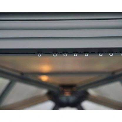 Palram - Canopia Gartenpavillon Roma 4.1 X 3.6 Anthrazit 7 Palram - Canopia Gartenpavillon Roma 4.1 X 3.6 Anthrazit – Bild 7