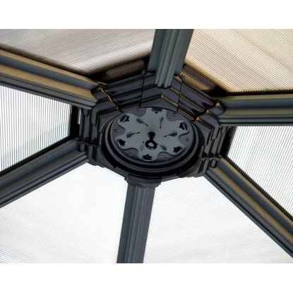 Palram - Canopia Gartenpavillon Roma 4.1 X 3.6 Anthrazit 8 Palram - Canopia Gartenpavillon Roma 4.1 X 3.6 Anthrazit – Bild 8