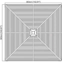 Sojag Aluminium Pavillon South Beach 12 X 12 Anthrazit 363 Cm X 363 Cm X 310 Cm -Gartengeschäft 1 sj05500southbeach12x12 6