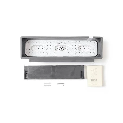 Ecopots Pflanztopf Manhattan Wall L Grau 55 Cm X 15 Cm 3 Ecopots Pflanztopf Manhattan Wall L Grau 55 Cm X 15 Cm – Bild 3