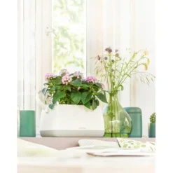 Lechuza Pflanzgefäß Yula Pflanztasche 38 Cm X 17 Cm X 33 Cm Weiß-Grau -Gartengeschäft 262795 4186 3