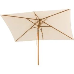 Schneider Rechteckschirm Malaga Natur 300 Cm X 200 Cm