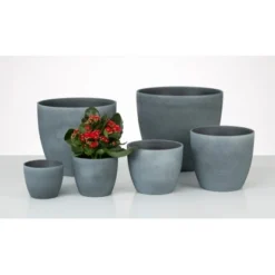 Scheurich Übertopf 920 Ø 28 Cm X 25 Cm Dark Stone -Gartengeschäft 2702389 2266 2