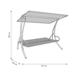 Angerer Hollywoodschaukel Elegance Joy 3-Sitzer Mit Liegefunktion Grau 7 Angerer Hollywoodschaukel Elegance Joy 3-Sitzer Mit Liegefunktion Grau -Gartengeschäft 2754679 VM01