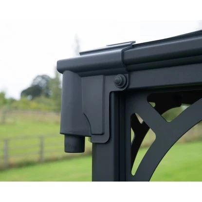 Palram - CanopiaPalermo 3 X 3 GartenPavillon Anthrazit Inkl. LED Set 6 Palram - CanopiaPalermo 3 X 3 GartenPavillon Anthrazit Inkl. LED Set – Bild 6