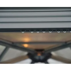 Palram - CanopiaRoma 4 X 3.6 GartenPavillon Anthrazit Inkl. LED Set 12 Palram - CanopiaRoma 4 X 3.6 GartenPavillon Anthrazit Inkl. LED Set -Gartengeschäft 2971810 3