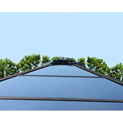 Palram - CanopiaRoma 4 X 3.6 GartenPavillon Anthrazit Inkl. LED Set 8 Palram - CanopiaRoma 4 X 3.6 GartenPavillon Anthrazit Inkl. LED Set – Bild 8