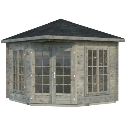 Palmako Holz-Pavillon Melanie Grau BxT: 280 Cm X 280 Cm Inkl.Fußboden 1 Palmako Holz-Pavillon Melanie Grau BxT: 280 Cm X 280 Cm Inkl.Fußboden