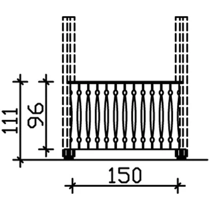 Skan Holz Brüstung Balkonschalung 150 X 96 Cm Fichte Nussbaum 2 Skan Holz Brüstung Balkonschalung 150 X 96 Cm Fichte Nussbaum – Bild 2