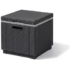 Allibert ICE-Cube Kühlbox Graphit Grau 42x42x38 Cm