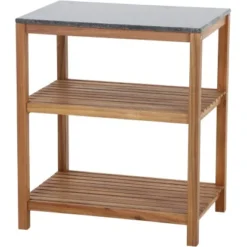 Siena Garden Riva Outdoor-kitchen Mittelteil Offen Granit Dunkelgrau Ca.52 X75cm