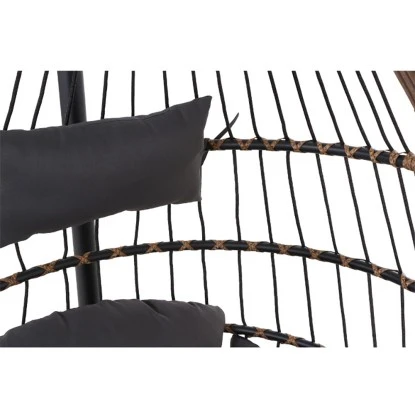 Siena Garden Salerno Hängekorb Schwarz - Natur Gestell Stahl 11 Siena Garden Salerno Hängekorb Schwarz - Natur Gestell Stahl – Bild 11