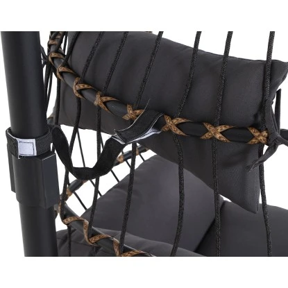 Siena Garden Salerno Hängekorb Schwarz - Natur Gestell Stahl 14 Siena Garden Salerno Hängekorb Schwarz - Natur Gestell Stahl – Bild 14