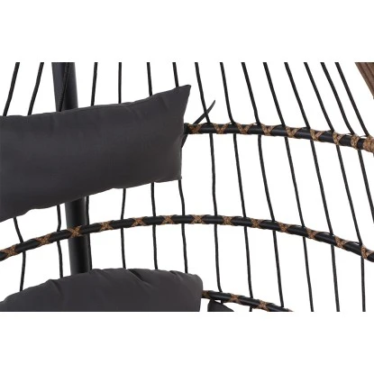 Siena Garden Salerno Hängekorb Schwarz - Natur Gestell Stahl 16 Siena Garden Salerno Hängekorb Schwarz - Natur Gestell Stahl – Bild 16