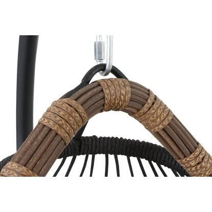 Siena Garden Salerno Hängekorb Schwarz - Natur Gestell Stahl 17 Siena Garden Salerno Hängekorb Schwarz - Natur Gestell Stahl – Bild 17