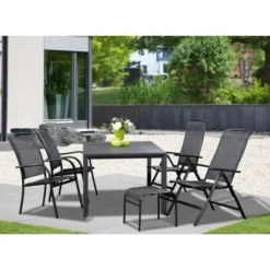 Siena Garden Livorno Hocker Anthrazit 46x44x41 Cm -Gartengeschäft 316769 553833 12
