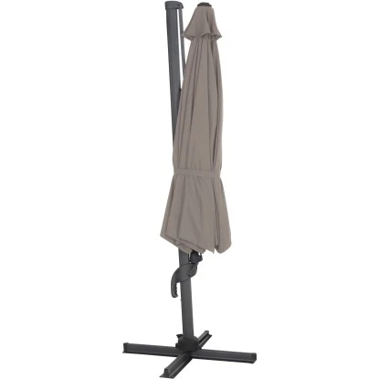 Siena Garden Ampelschirm Ø 350 Cm Taupe Mit Kurbelmechanik 3 Siena Garden Ampelschirm Ø 350 Cm Taupe Mit Kurbelmechanik – Bild 3