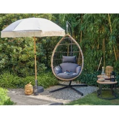 Siena Garden Marktschirm Maui Ø 180 Cm Natur Mit Schieber -Gartengeschäft 317453 L30525 10
