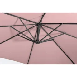 Gartenfreunde Ampelschirm Ø 300 Cm Pastell Rosa Mit Kurbel -Gartengeschäft 320928 4655 42510839043655