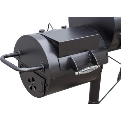 El Fuego Smoker Holzkohlegrill Kiona Schwarz 8 El Fuego Smoker Holzkohlegrill Kiona Schwarz – Bild 8