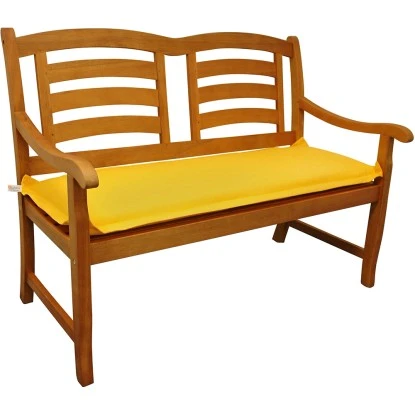 Indoba® Bankauflage Premium 95°C Vollwaschbar Gelb 120x45 Cm 2 Indoba® Bankauflage Premium 95°C Vollwaschbar Gelb 120x45 Cm – Bild 2