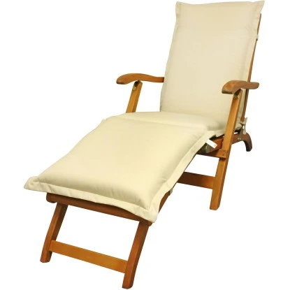 Indoba® Polsterauflage Deck Chair Premium 95°C Vollwaschbar Beige 190x50 Cm 2 Indoba® Polsterauflage Deck Chair Premium 95°C Vollwaschbar Beige 190x50 Cm – Bild 2