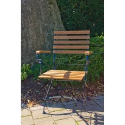 Acamp Set 2x Klappsessel Lindau Teak-Schwarz FSC® -Gartengeschäft 4013556401319 3173 03