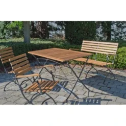 Acamp Set 2x Klappsessel Lindau Teak-Schwarz FSC® -Gartengeschäft 4013556401319 3177 07