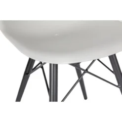 Acamp Set 2x Schalensessel New York 61 Cm X 61 Cm X 80 Cm Anthrazit-Weiß -Gartengeschäft 4013556401364 3221 03