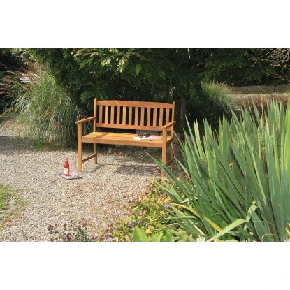 Acamp Gartenbank Woody 2-Sitzer Teak FSC® 2 Acamp Gartenbank Woody 2-Sitzer Teak FSC® – Bild 2