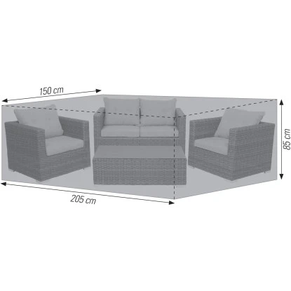 Acamp Premium-Schutzhülle Mittlere Loungegruppen 205 Cm X 150 Cm X 85 Cm Grau 2 Acamp Premium-Schutzhülle Mittlere Loungegruppen 205 Cm X 150 Cm X 85 Cm Grau – Bild 2