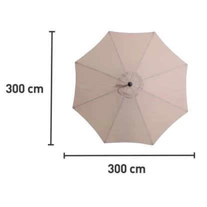 Ersatzbezug Für Ampelschirm Alvarado Rund Ø 300 Cm Beige 2 Ersatzbezug Für Ampelschirm Alvarado Rund Ø 300 Cm Beige – Bild 2