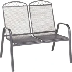 Gartenbank Sacramento II 2-Sitzer 99 Cm X 106 Cm X 71 Cm Grau