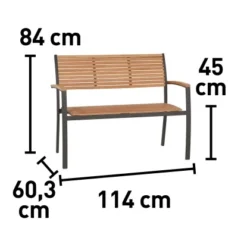 Gartenbank Bonlee 2-Sitzer FSC® 84,5 Cm X 114 Cm X 60,25 Cm -Gartengeschäft 4048124988053 VM 01