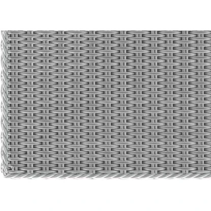 Lounge-Set Mit Esstisch Madison 4-teilig Aus Polyrattan Weiß-Grau 12 Lounge-Set Mit Esstisch Madison 4-teilig Aus Polyrattan Weiß-Grau – Bild 12